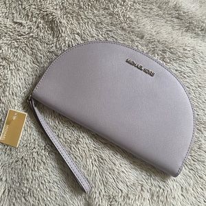 Michael Kors Half Moon Lavender Wristlet